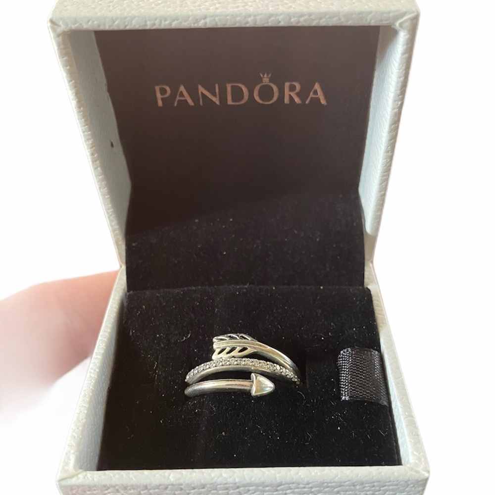 Pandora Wrapped Around Arrow Ring